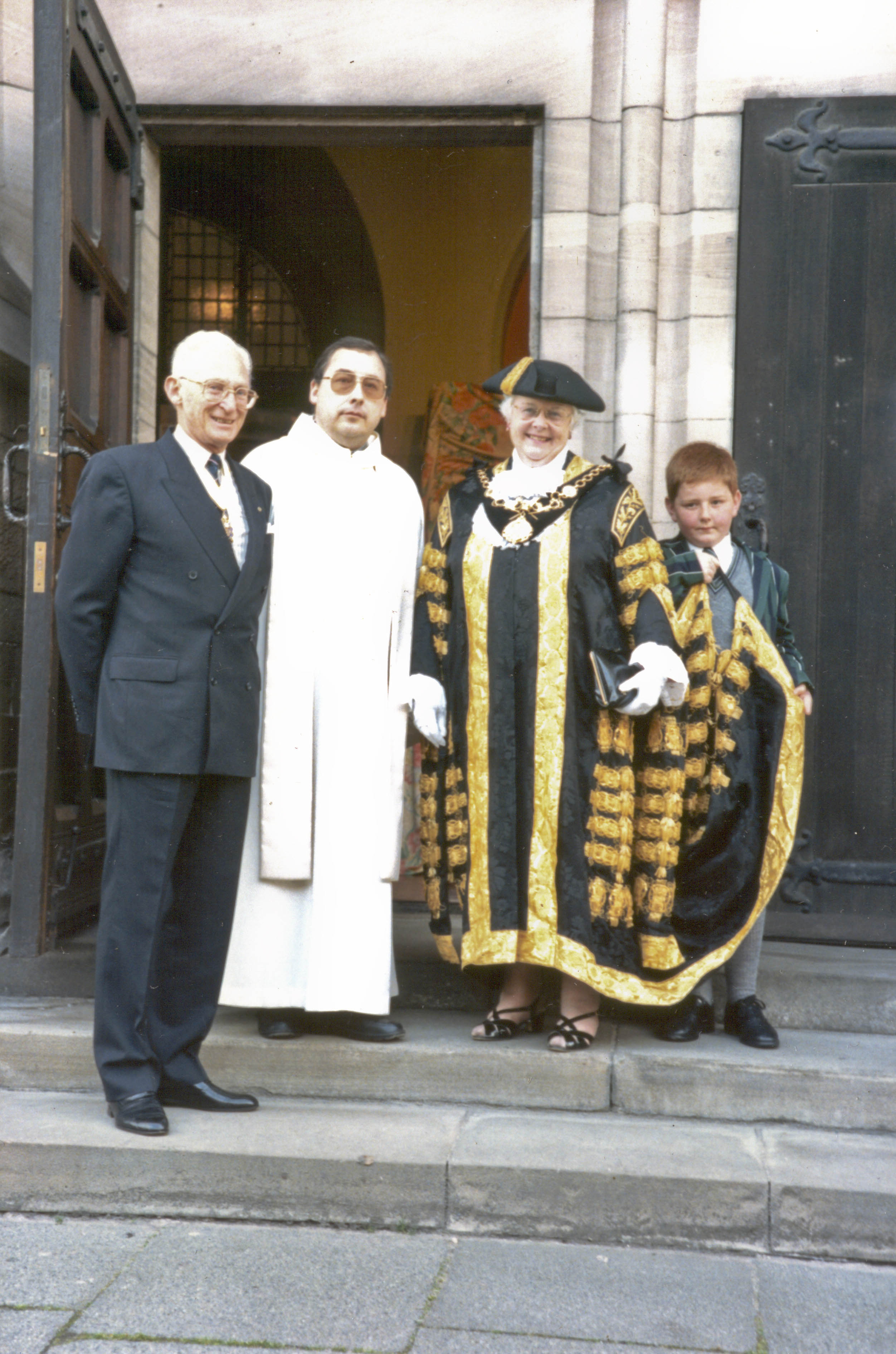 Fr Sharrocks and Lord Mayor