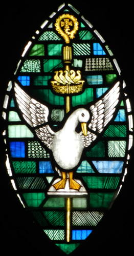 [Stained glass window]