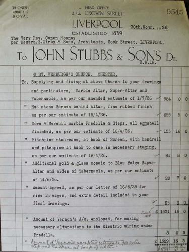 [Manufacturer's invoice]