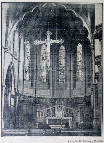 [Contemporary photograph of installation of the Great Cross.]